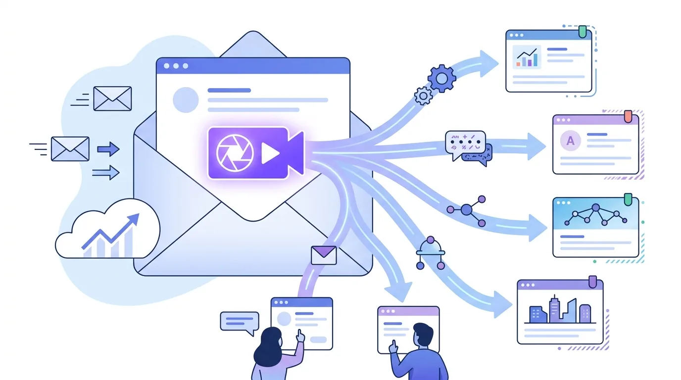 Illustration de la question « Comment EmailFlow OS personnalise-t-il la prospection vidéo ? »