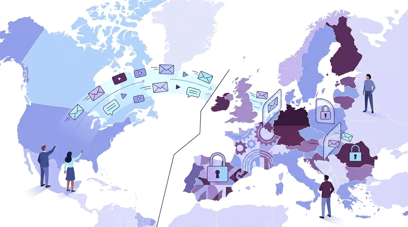 Ilustração para a seção “Onde a CAN-SPAM termina: destinatários na Alemanha e na UE”
