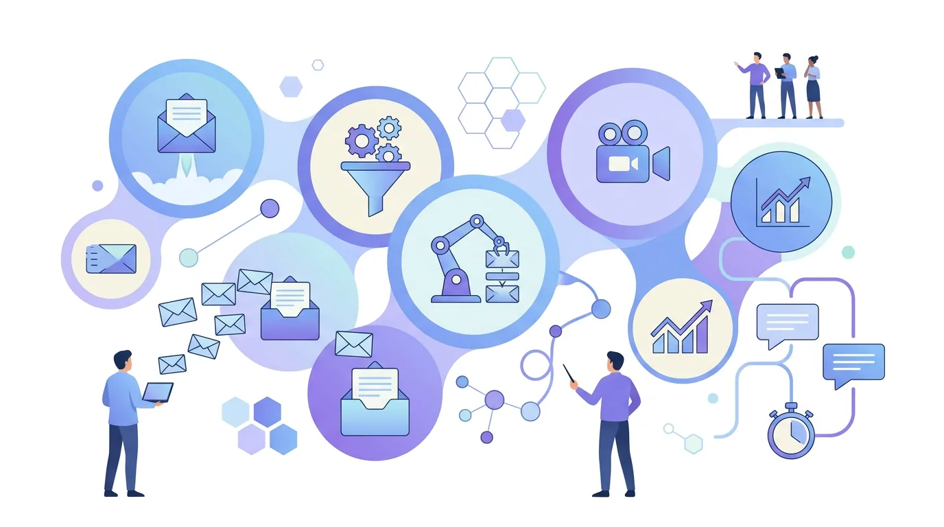 Illustration for the question “Which cold email automation tools are there?”