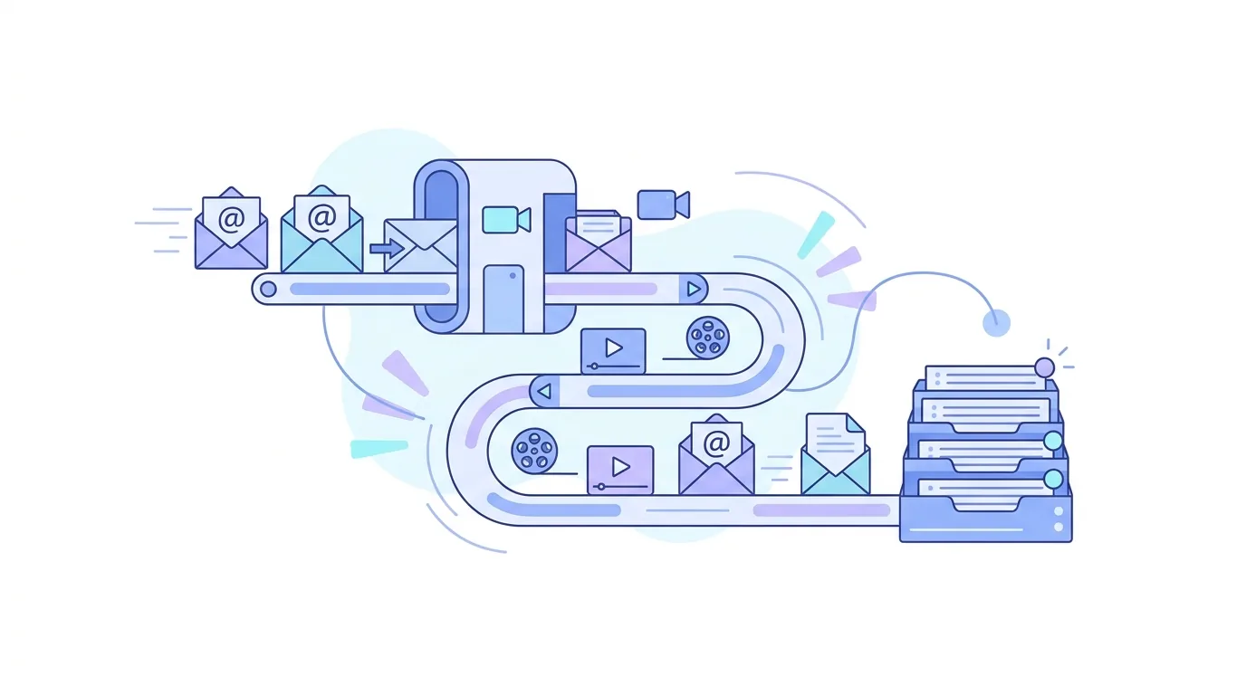 Illustration for the section “Sales follow-up email templates for an automated sequence”