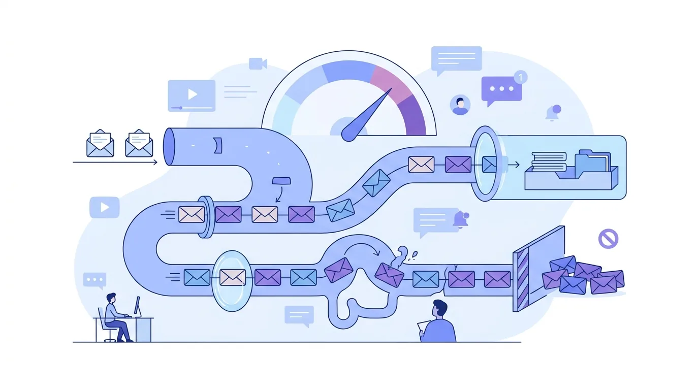 Illustration zur Frage „Follow-up-E-Mail im Vertrieb: Wann sollte ich aufhören?“