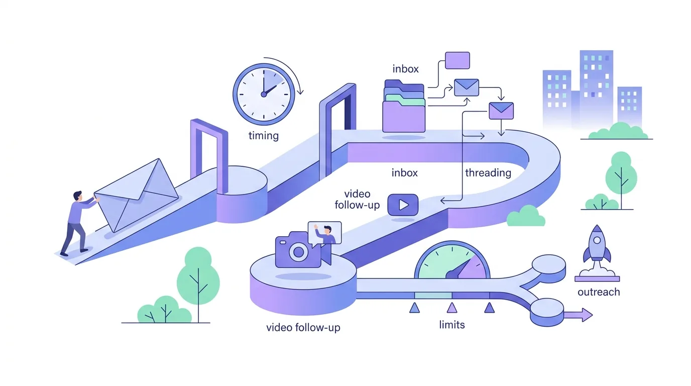 Illustration pour la question « Qu'est-ce qu'une relance cold email et quand l'envoyer ? »