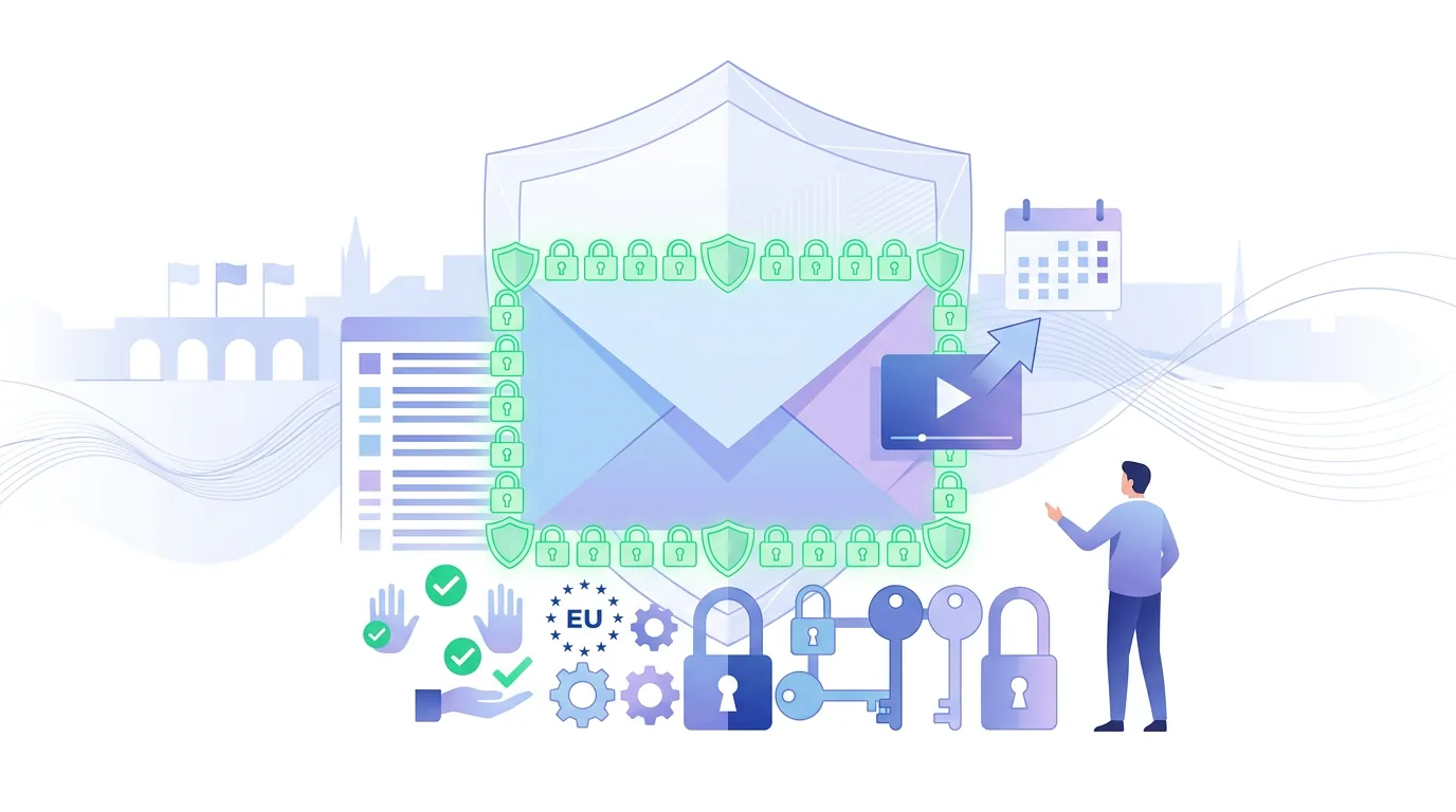 Illustration pour la question « Qu'exigent les règles européennes d'un cold email ? »