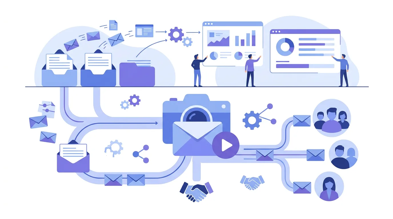 Illustration for the question “What should cold email software actually do?”