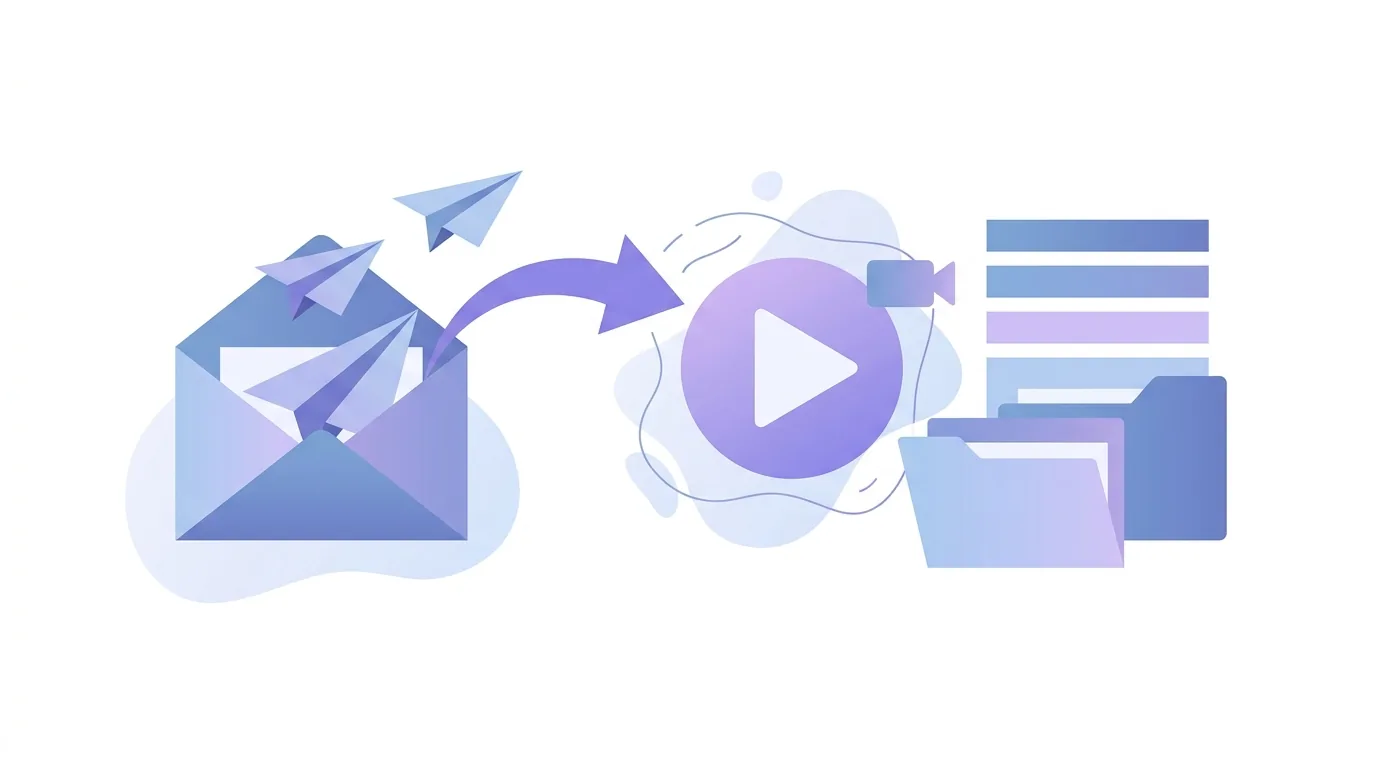 Illustration zur Frage „Welcher Betreff passt zu einer Kaltakquise-E-Mail mit persönlichem Video?“