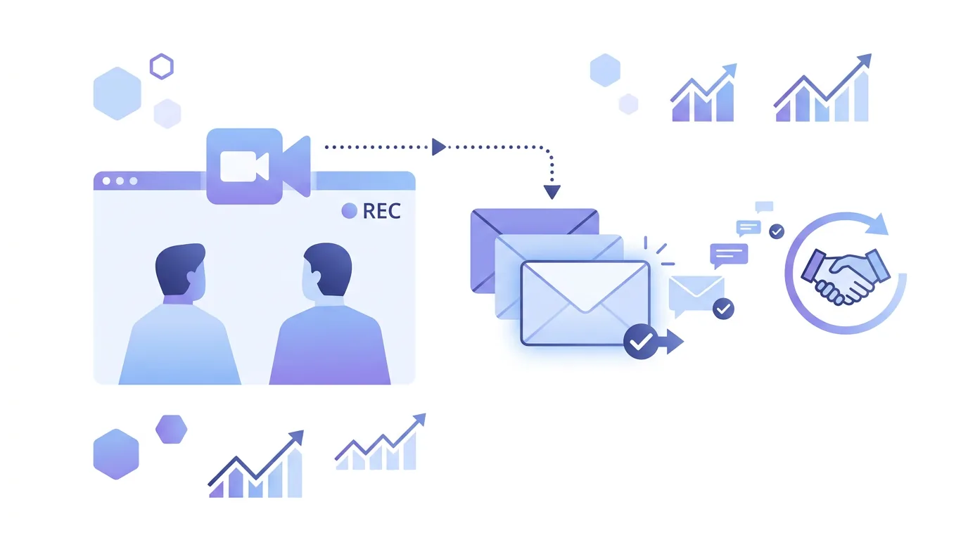 Illustration zum Abschnitt „Follow-up-E-Mail-Vorlage: nach einem Gespräch oder einer Demo“