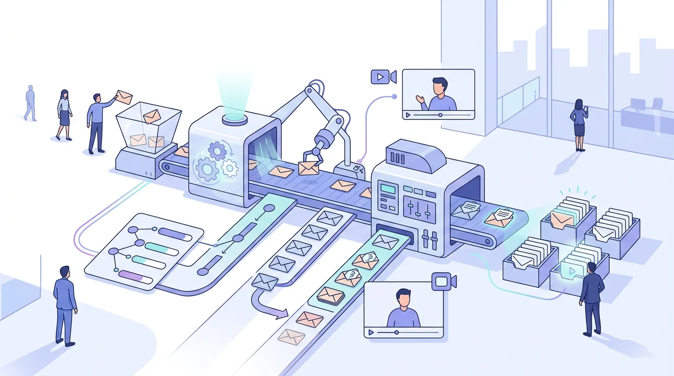 Illustration for the question “What does a cold email tool actually do?”