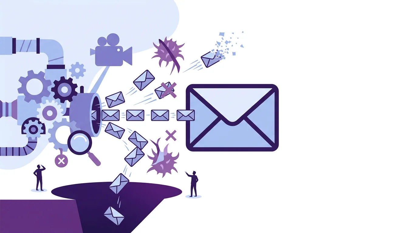 Illustration for the question “Where do cold email tools go wrong?”