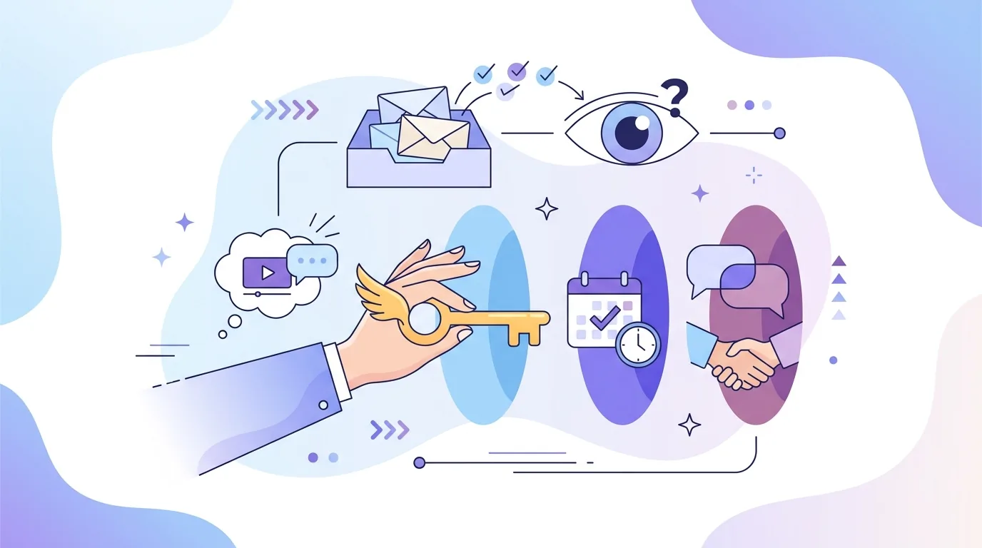 Illustration for the question “What should cold email senders track instead of open rate?”