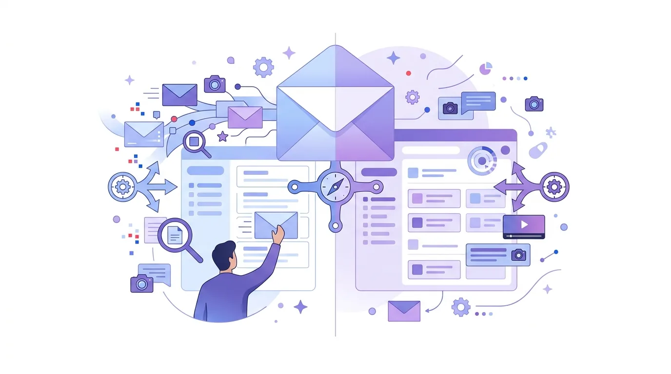 Illustration for the question “Which email tracking tool works for Gmail and Outlook?”