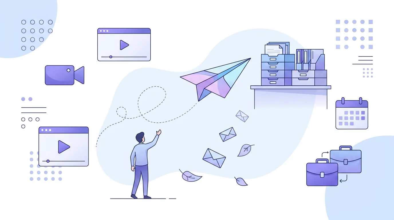 Ilustração para a seção “Email de follow-up de vendas: frases engraçadas para quando ninguém respondeu”