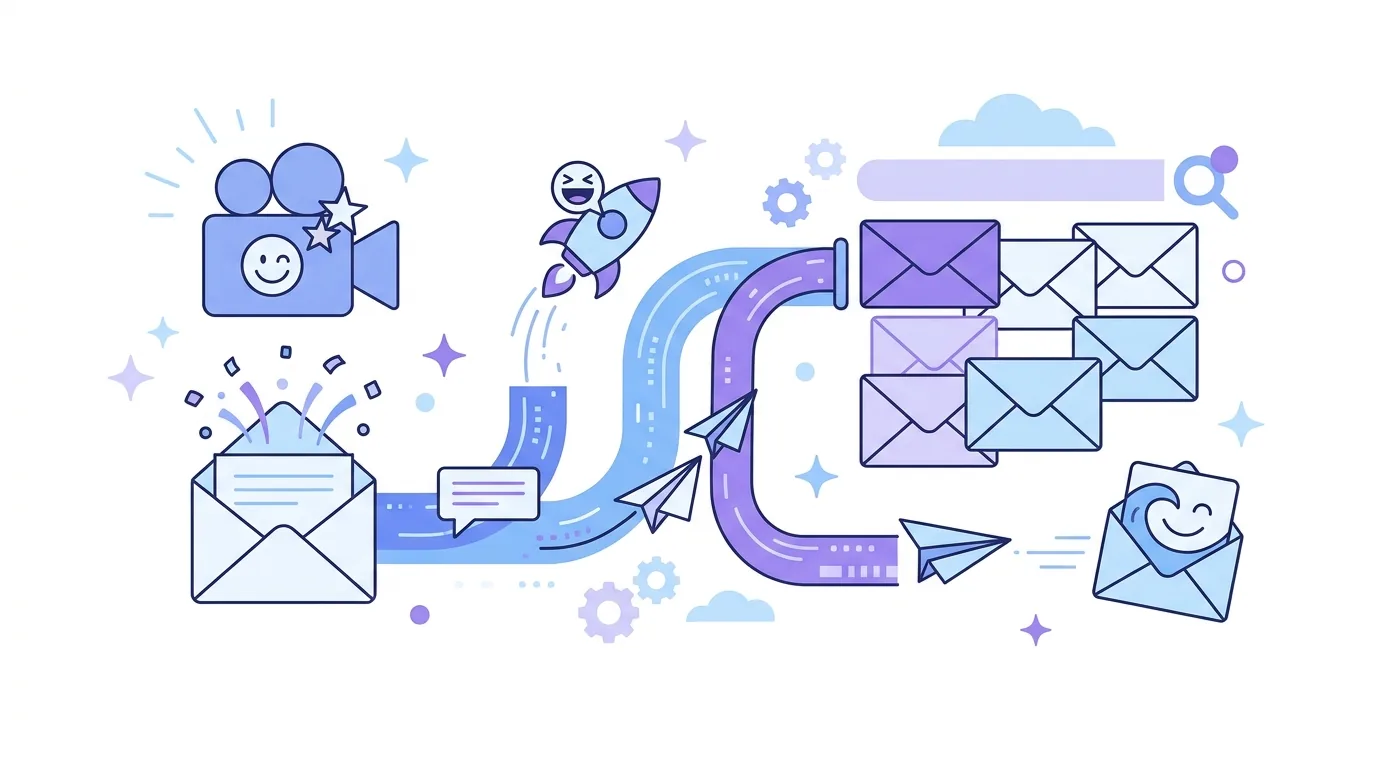 Ilustração para a seção “Assuntos, despedidas e emails de breakup engraçados”