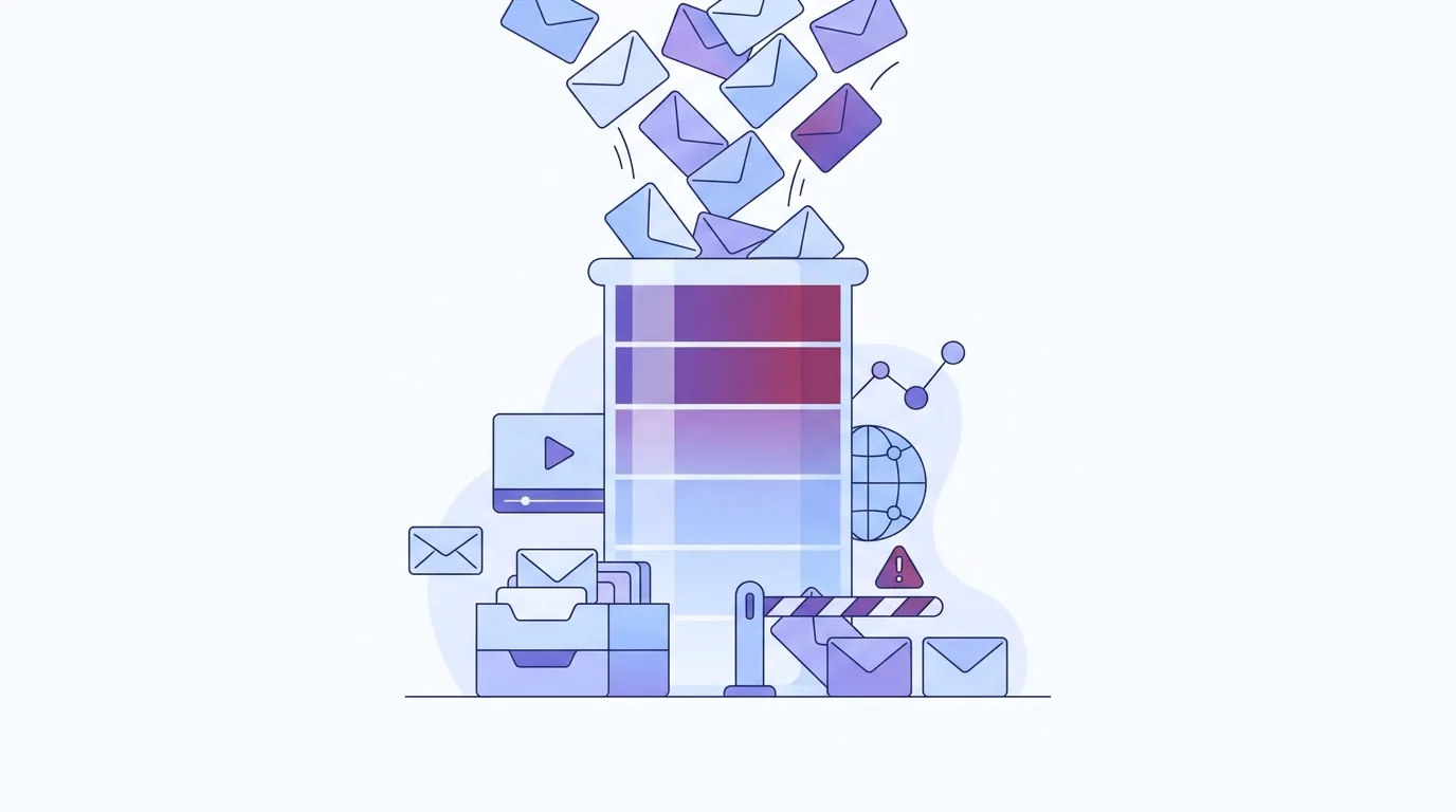 Illustration zur Frage „Wie hoch ist das Gmail Versandlimit pro Tag?“