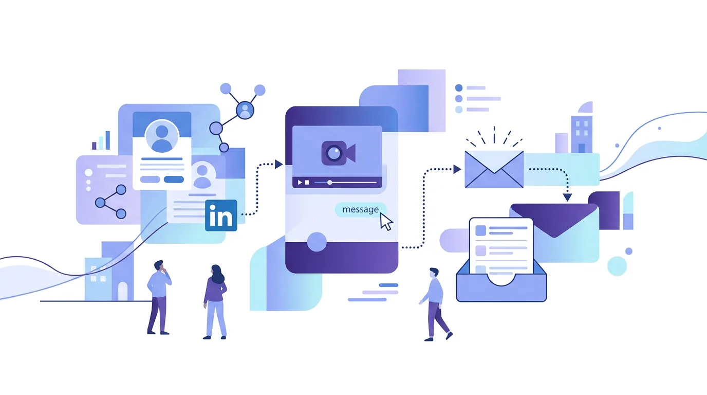 Illustration pour la question « Comment construire une campagne de prospection LinkedIn avec une étape email ? »