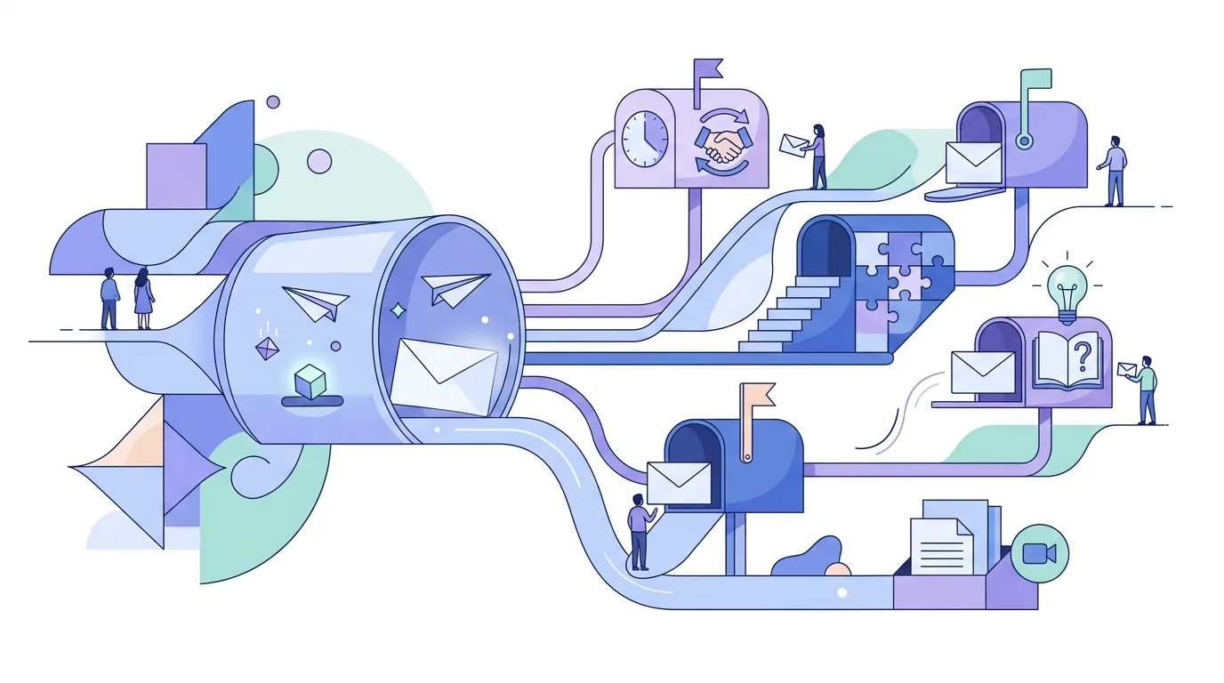 Illustration for the section “Sales follow up email: templates by situation”