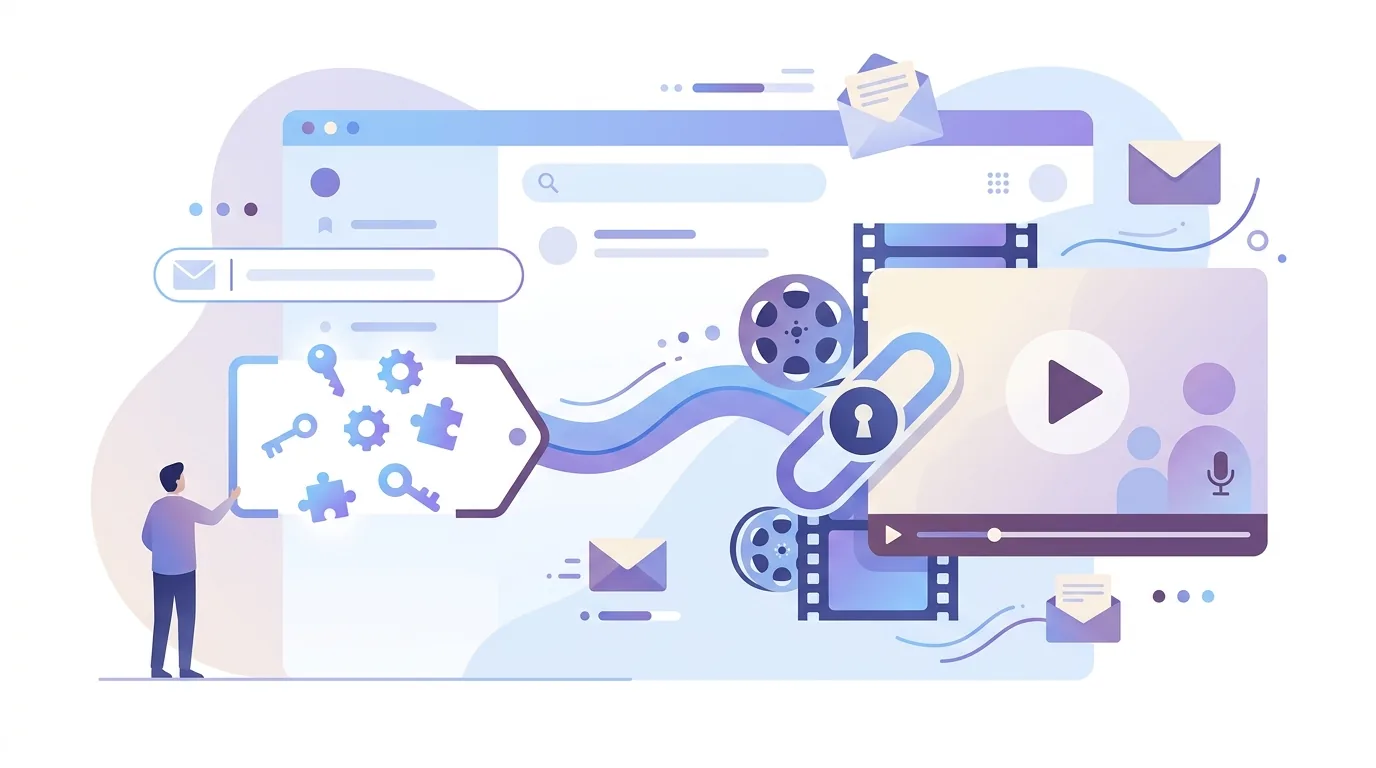 Ilustração para a pergunta “Como o assunto deve combinar com um e-mail com vídeo personalizado no EmailFlow OS?”