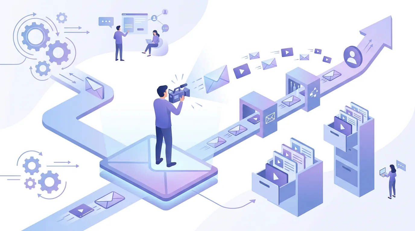 Illustration for the question “How do I send video sales outreach from my own Brevo account?”