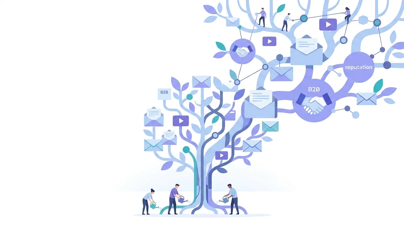 Illustration for the section “How to build sender reputation on a new domain”