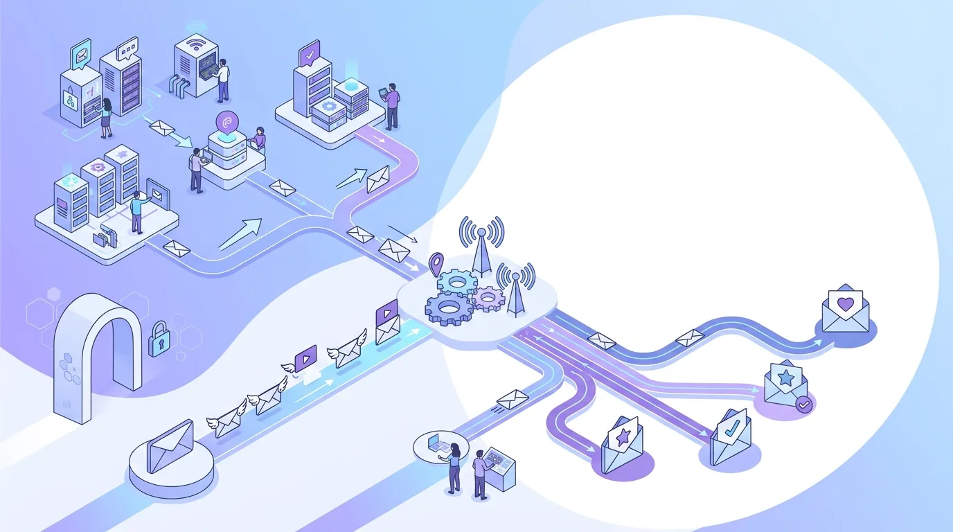 Illustration zur Frage „Was ist ein SMTP-Relay-Dienst, und welche gibt es?“