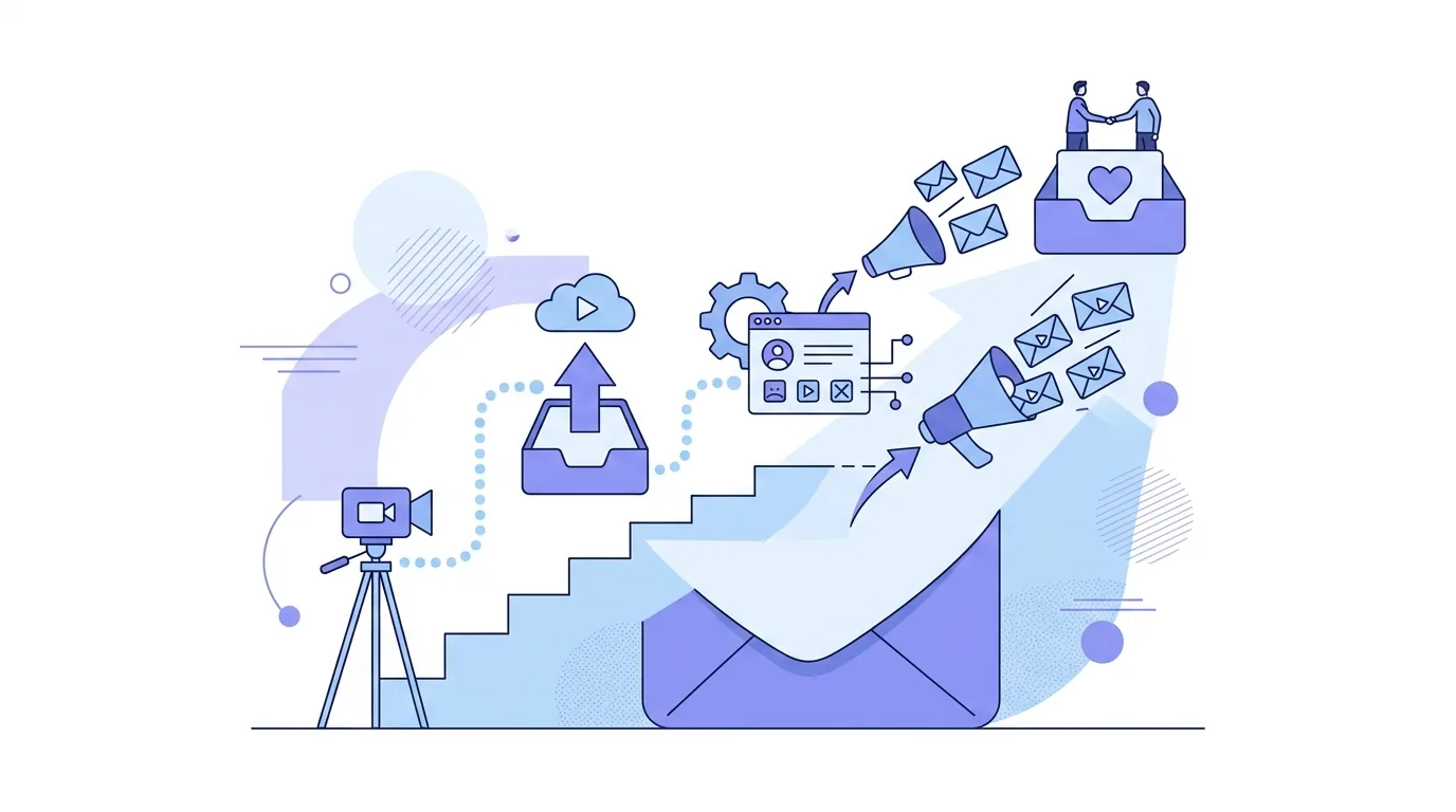 Illustration pour la section « Démarrer l'email vidéo avec EmailFlow OS »